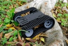 [ROB0153] 블랙 클레이디에터 트랙 섀시 로봇 플랫폼(Black Gladiator-Tracked Chassis) 검은 검투사 트랙 섀시 로봇