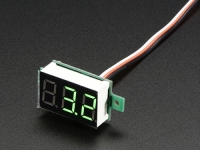 [20144] 전압측정기 Mini 3-wire Volt Meter (0 - 9.9VDC) / 0.36인치 3선식 그린 LED 디스플레이 전압 미터